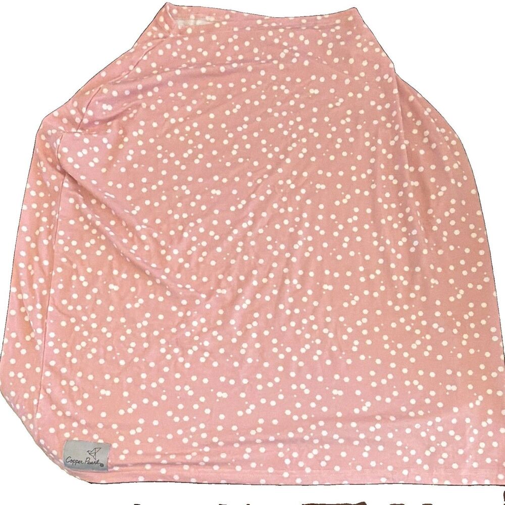 Copper Pearl Multi-Use 5-in-1 Cover Everest Pink White Confetti Dot Nursing Car